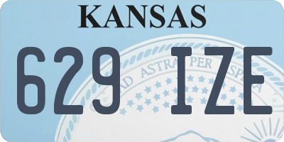 KS license plate 629IZE