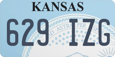KS license plate 629IZG