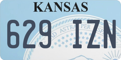 KS license plate 629IZN