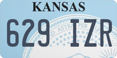 KS license plate 629IZR