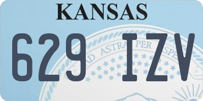 KS license plate 629IZV