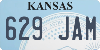 KS license plate 629JAM
