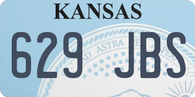 KS license plate 629JBS