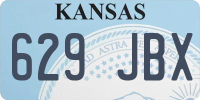 KS license plate 629JBX
