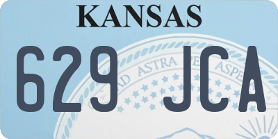 KS license plate 629JCA