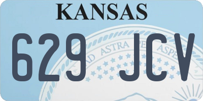 KS license plate 629JCV