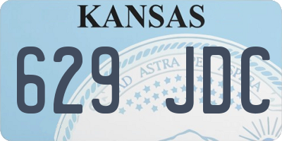 KS license plate 629JDC