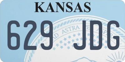 KS license plate 629JDG