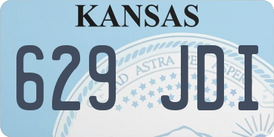 KS license plate 629JDI