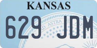 KS license plate 629JDM