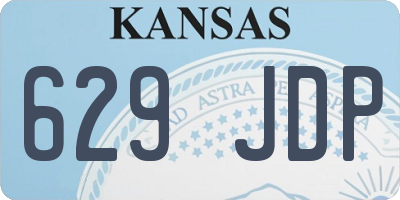 KS license plate 629JDP