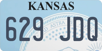 KS license plate 629JDQ