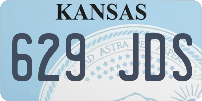 KS license plate 629JDS