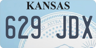 KS license plate 629JDX