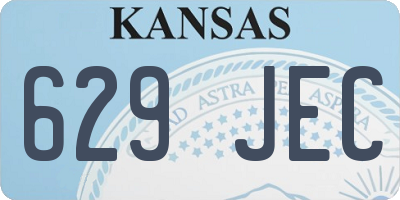 KS license plate 629JEC