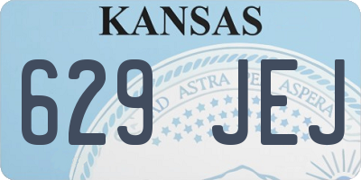 KS license plate 629JEJ