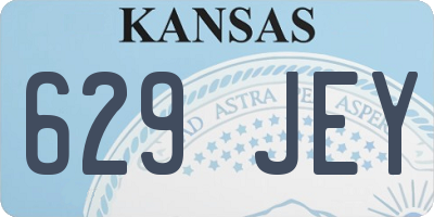 KS license plate 629JEY
