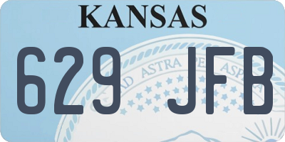 KS license plate 629JFB