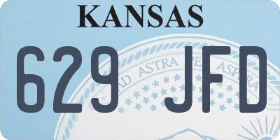 KS license plate 629JFD