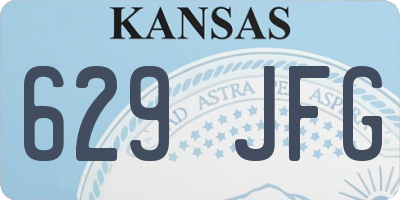 KS license plate 629JFG