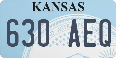 KS license plate 630AEQ