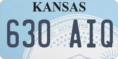 KS license plate 630AIQ