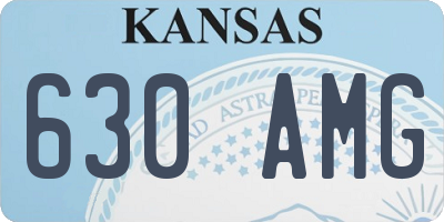 KS license plate 630AMG