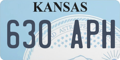 KS license plate 630APH