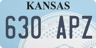 KS license plate 630APZ