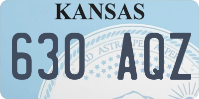KS license plate 630AQZ