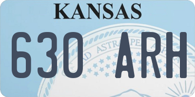 KS license plate 630ARH