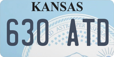 KS license plate 630ATD