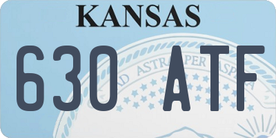 KS license plate 630ATF
