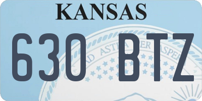 KS license plate 630BTZ