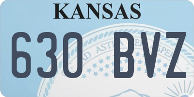 KS license plate 630BVZ