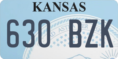 KS license plate 630BZK