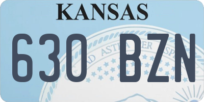KS license plate 630BZN