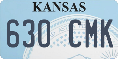 KS license plate 630CMK