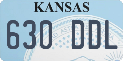 KS license plate 630DDL