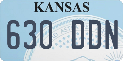 KS license plate 630DDN