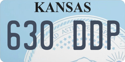 KS license plate 630DDP
