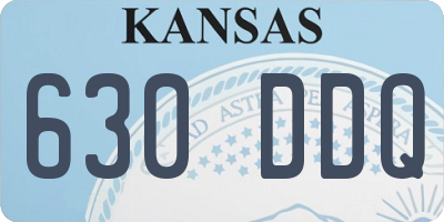 KS license plate 630DDQ