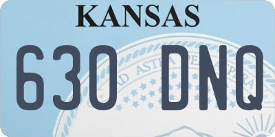 KS license plate 630DNQ