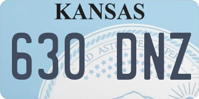 KS license plate 630DNZ