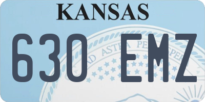 KS license plate 630EMZ