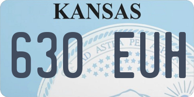 KS license plate 630EUH