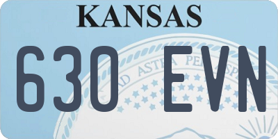 KS license plate 630EVN