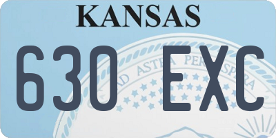 KS license plate 630EXC