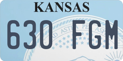 KS license plate 630FGM