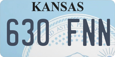 KS license plate 630FNN